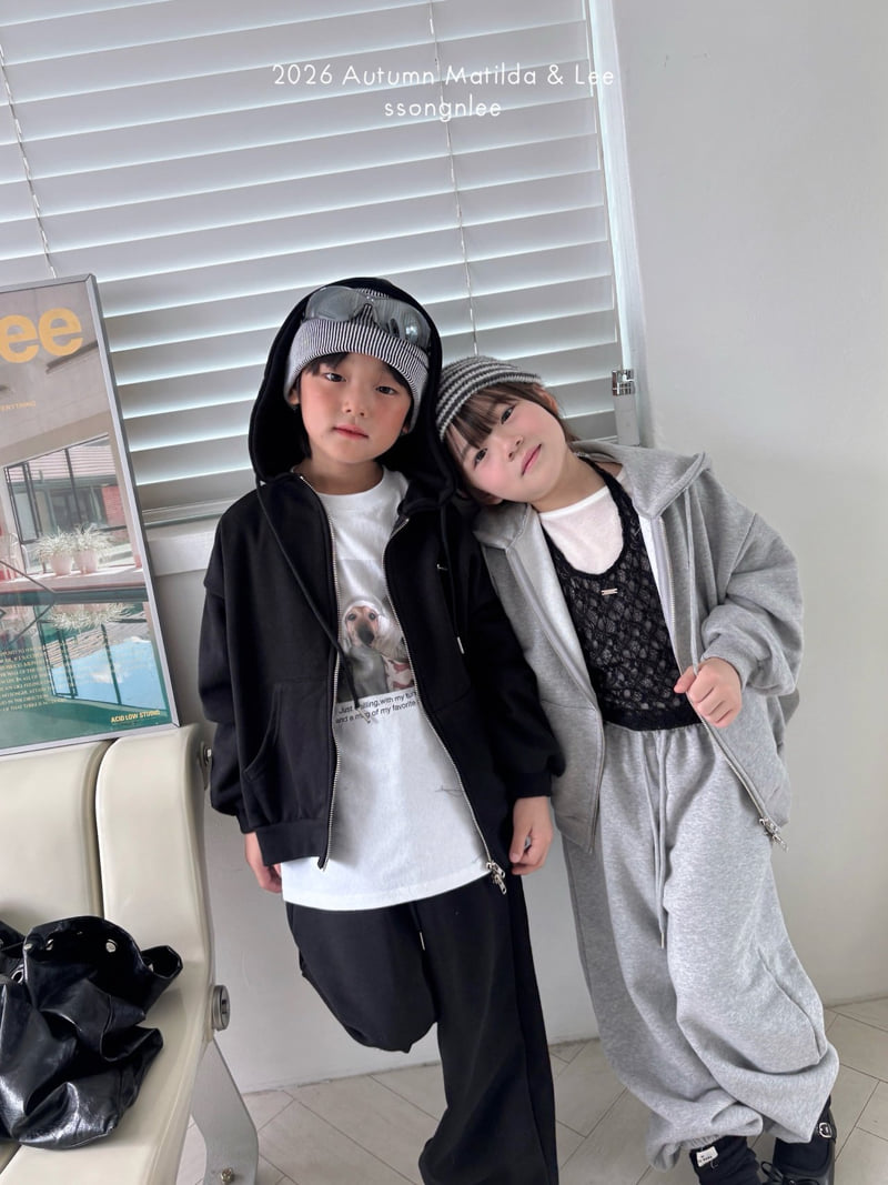 Matilda & Lee - Korean Children Fashion - #designkidswear - Two-Way Hooded Zip-Up