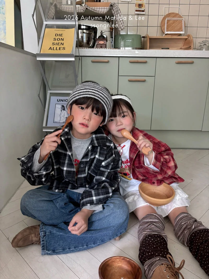 Matilda & Lee - Korean Children Fashion - #designkidswear - Biker Check Shirt - 10