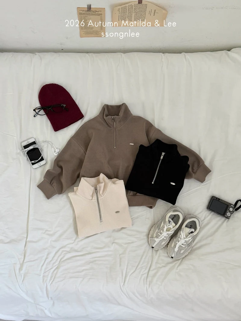 Matilda & Lee - Korean Children Fashion - #designkidswear - Half-Zip Knit - 7
