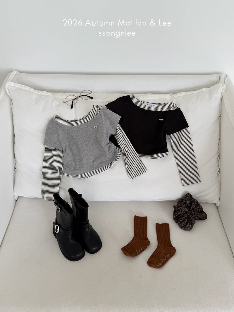 Matilda & Lee - Korean Children Fashion - #discoveringself - Layered Stripe Tee - 12