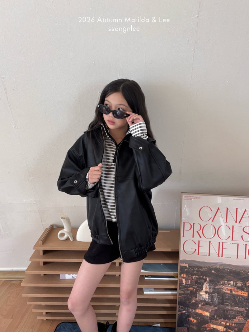 Matilda & Lee - Korean Children Fashion - #discoveringself - Leather Blouson - 6
