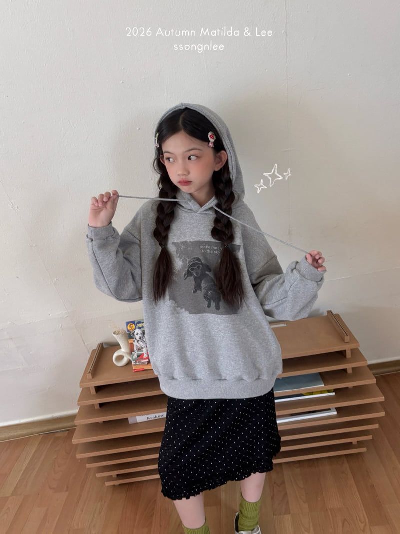 Matilda & Lee - Korean Children Fashion - #designkidswear - Jumping Dog Hooded Tee - 4