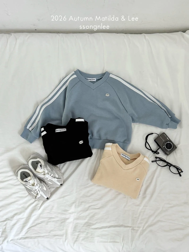 Matilda & Lee - Korean Children Fashion - #discoveringself - Snug Two-Line Sweatshirt - 5