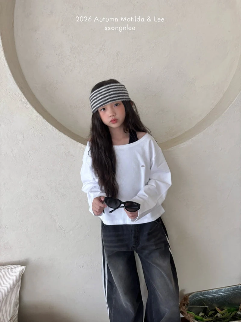 Matilda & Lee - Korean Children Fashion - #discoveringself - Asymmetric Off Tee - 8