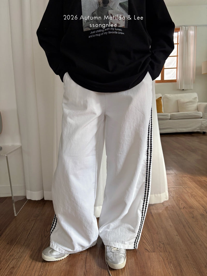 Matilda & Lee - Korean Children Fashion - #discoveringself - Flower Line Pants