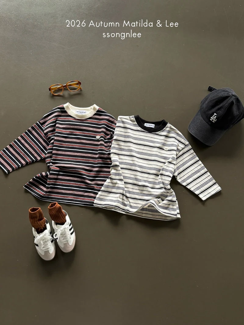 Matilda & Lee - Korean Children Fashion - #fashionkids - Modern Stripe Tee - 6