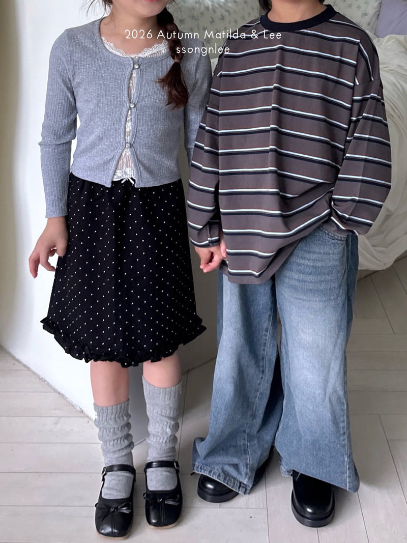 Matilda & Lee - Korean Children Fashion - #discoveringself - Lace Cardigan Tee - 4