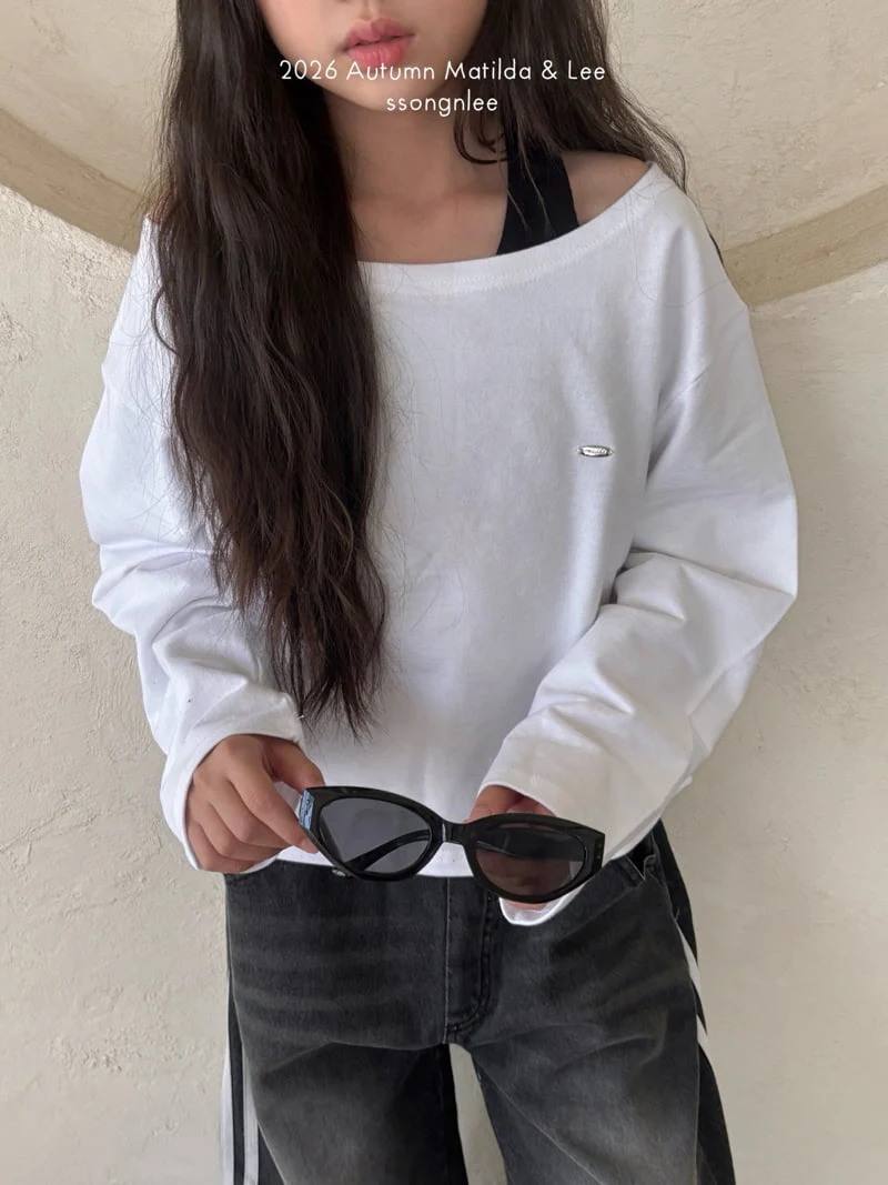 Matilda & Lee - Korean Children Fashion - #fashionkids - Asymmetric Off Tee - 9