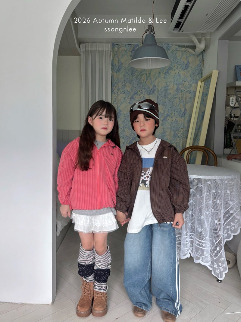Matilda & Lee - Korean Children Fashion - #kidsshorts - Check Hooded Jacket - 3