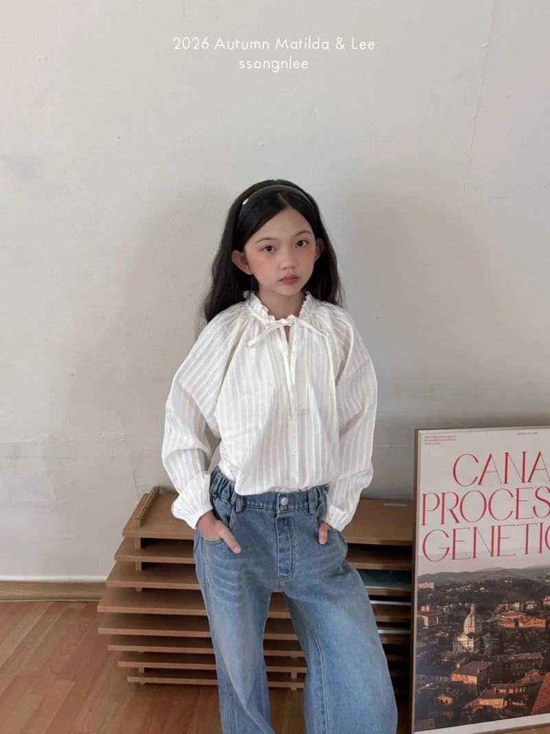 Matilda & Lee - Korean Children Fashion - #kidsshorts - Pintuck Shirring Blouse