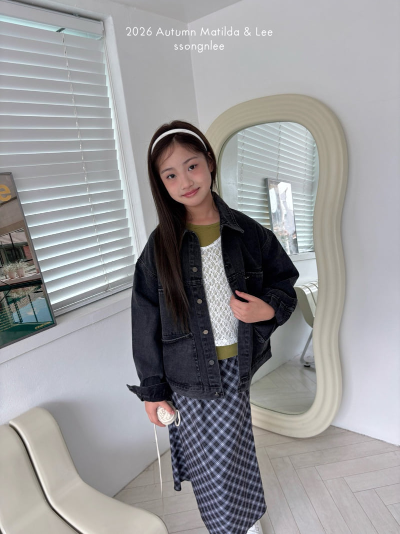 Matilda & Lee - Korean Children Fashion - #kidsshorts - Washed Denim Jacket - 11