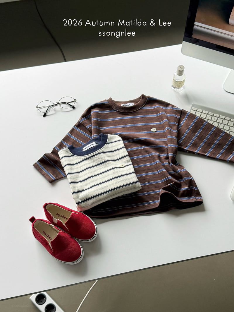 Matilda & Lee - Korean Children Fashion - #kidsshorts - Jerry Stripe Tee - 8