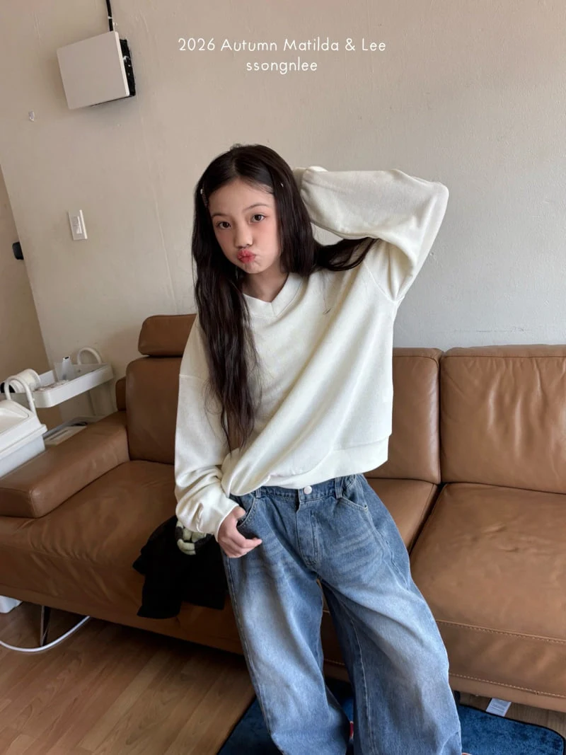Matilda & Lee - Korean Children Fashion - #kidsshorts - V-Neck Sweatshirt - 7