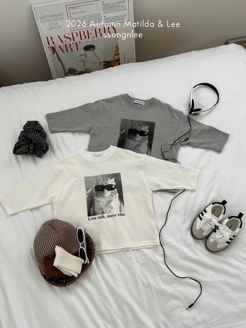 Matilda & Lee - Korean Children Fashion - #kidsshorts - Sunglasses Cat Tee - 3