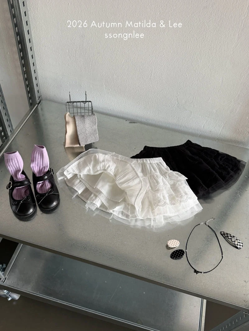 Matilda & Lee - Korean Children Fashion - #kidsshorts - River Lace Skirt - 11