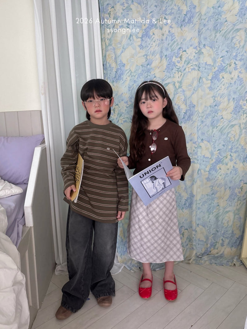Matilda & Lee - Korean Children Fashion - #kidsshorts - Check Ribbon Skirt - 5