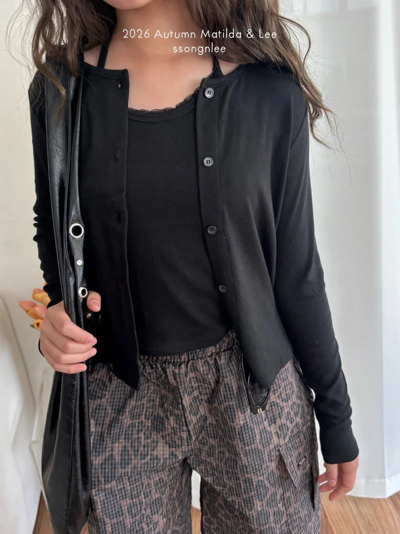 Matilda & Lee - Korean Children Fashion - #kidsshorts - Lace Halter Cardigan Set