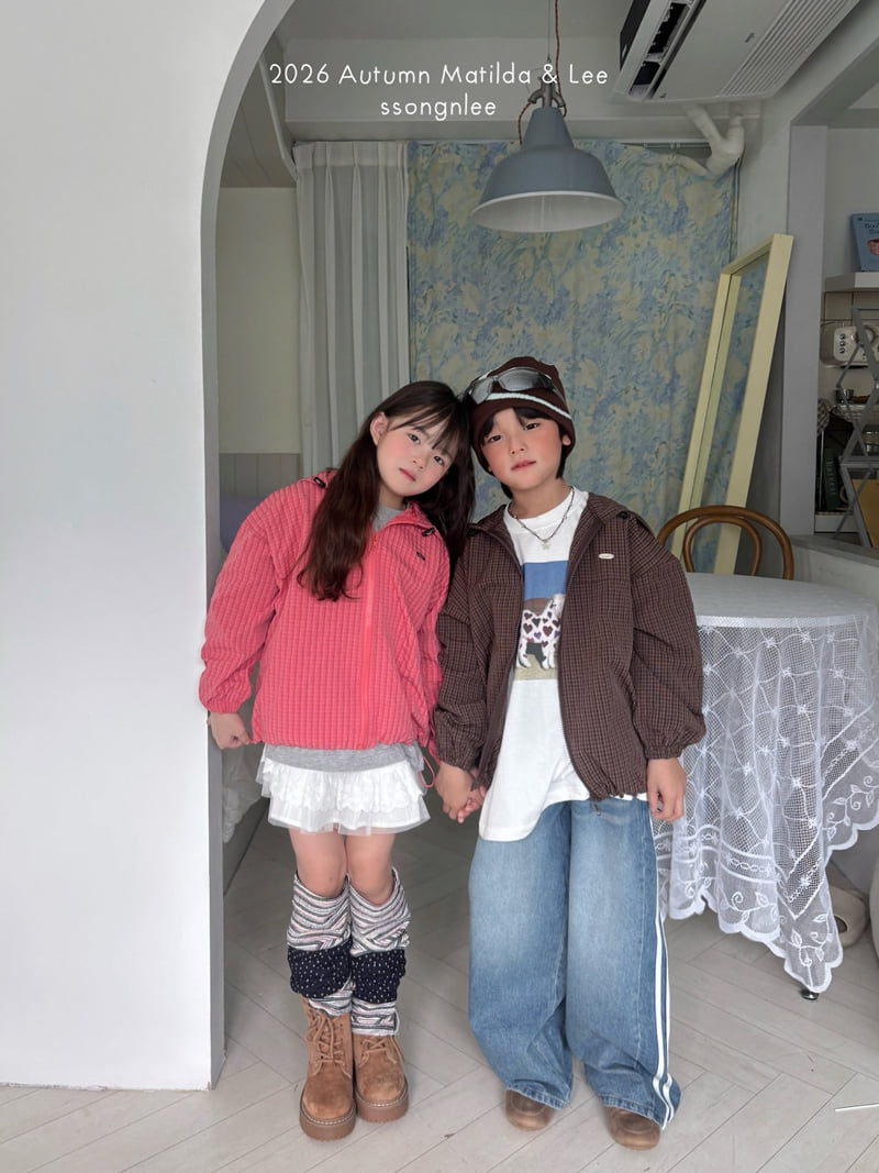 Matilda & Lee - Korean Children Fashion - #kidsshorts - Check Hooded Jacket - 4