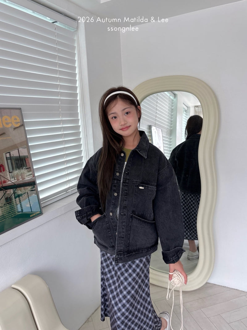 Matilda & Lee - Korean Children Fashion - #kidsstore - Washed Denim Jacket - 12