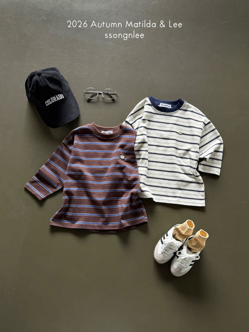 Matilda & Lee - Korean Children Fashion - #kidsstore - Jerry Stripe Tee - 9