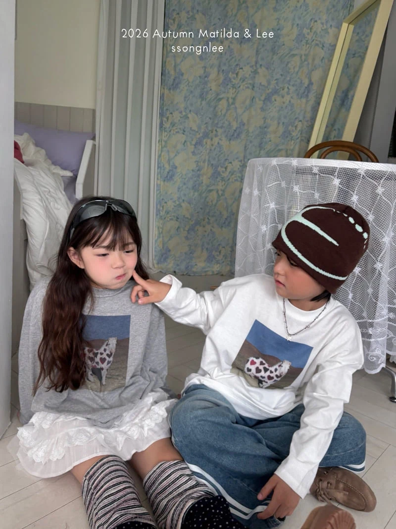 Matilda & Lee - Korean Children Fashion - #kidsstore - Heart Pony Tee - 10