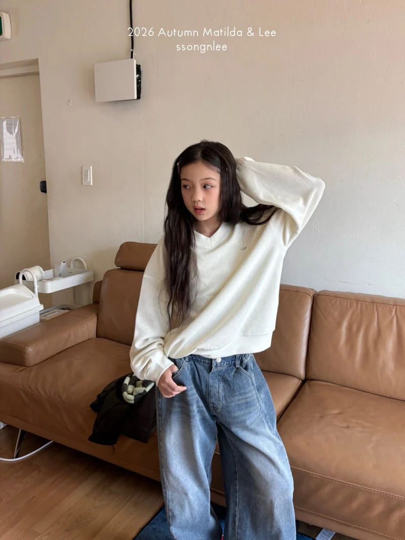 Matilda & Lee - Korean Children Fashion - #kidsstore - V-Neck Sweatshirt - 8