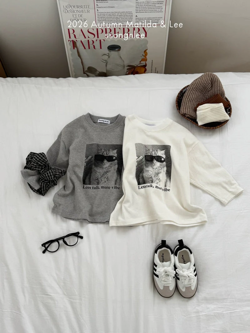 Matilda & Lee - Korean Children Fashion - #kidsshorts - Sunglasses Cat Tee - 4