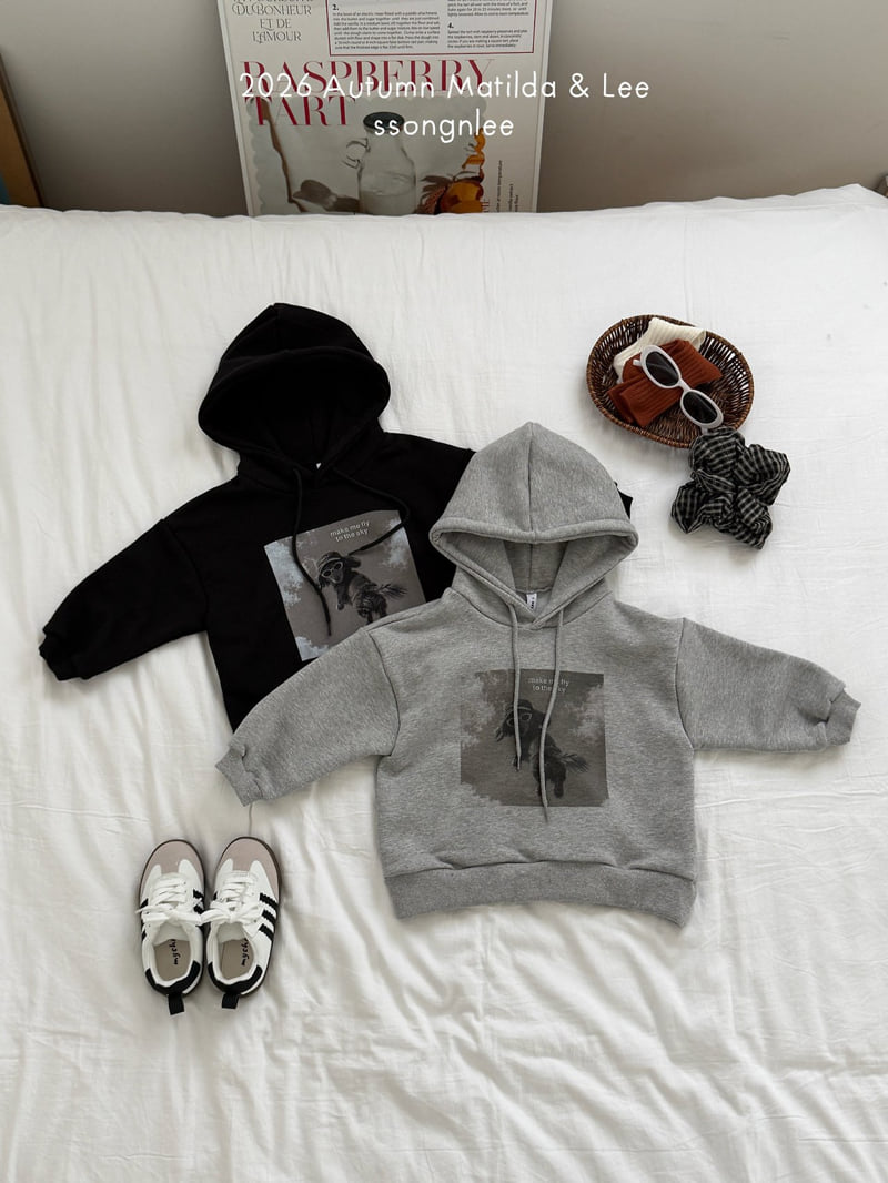 Matilda & Lee - Korean Children Fashion - #kidzfashiontrend - Jumping Dog Hooded Tee - 8