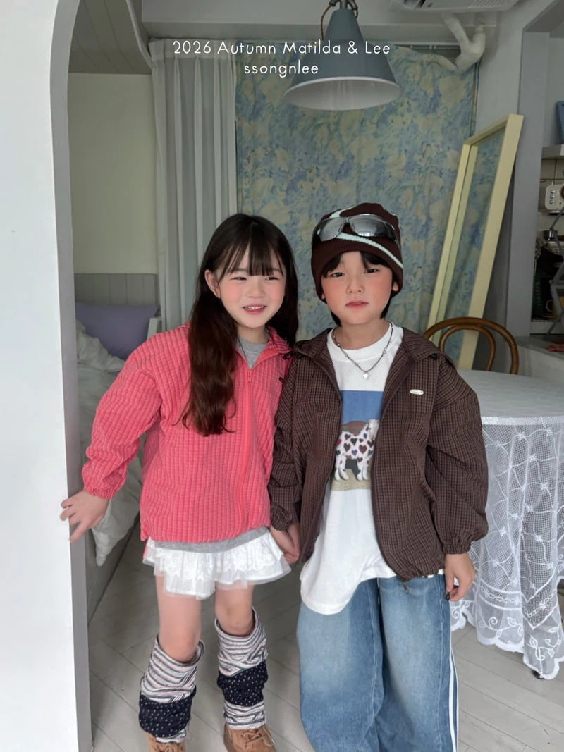 Matilda & Lee - Korean Children Fashion - #kidzfashiontrend - Check Hooded Jacket - 5