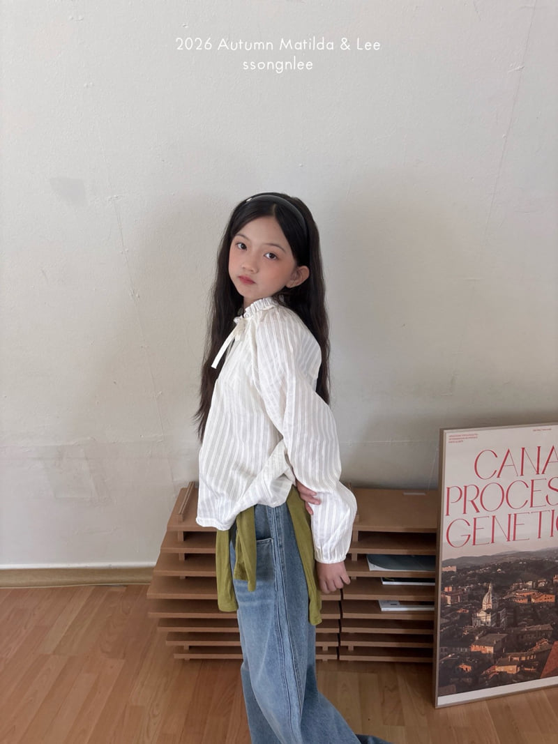 Matilda & Lee - Korean Children Fashion - #kidzfashiontrend - Pintuck Shirring Blouse - 3