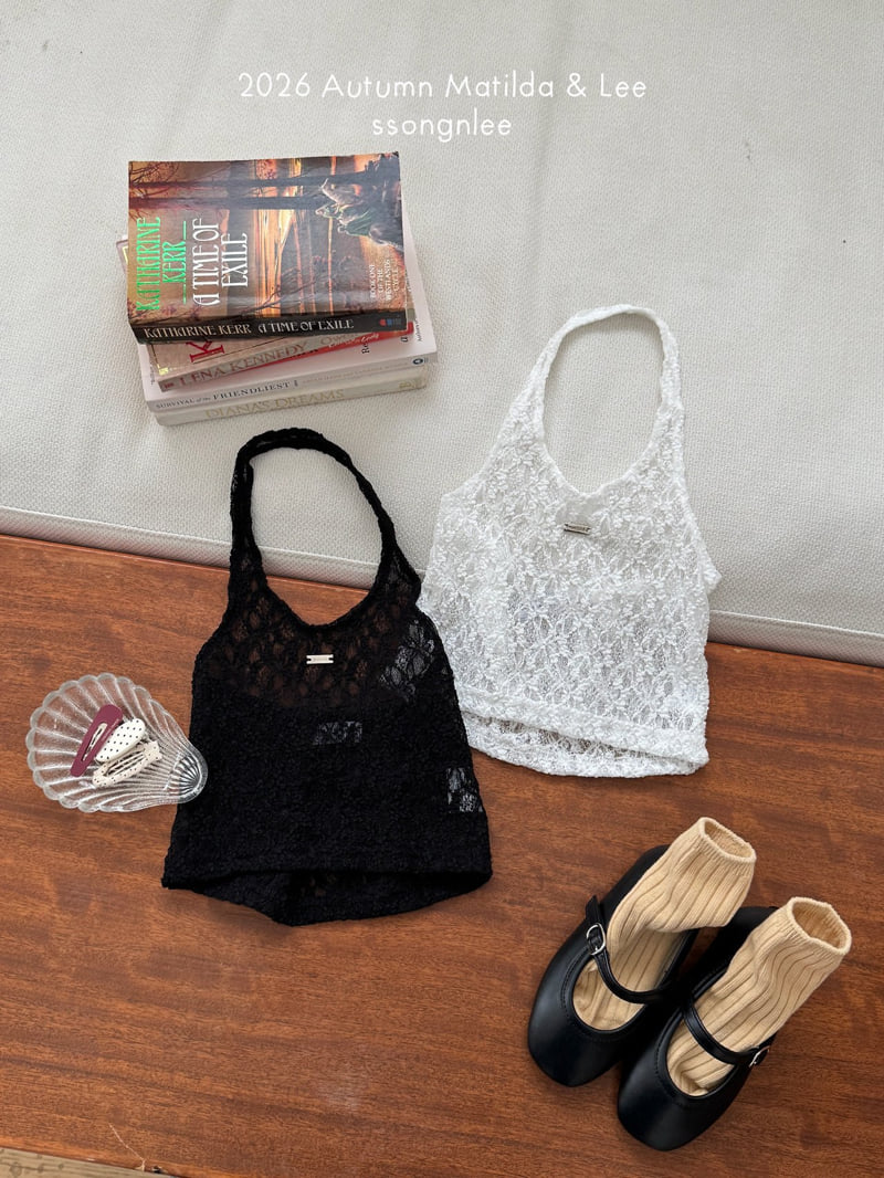 Matilda & Lee - Korean Children Fashion - #kidzfashiontrend - Lace Halter Tee