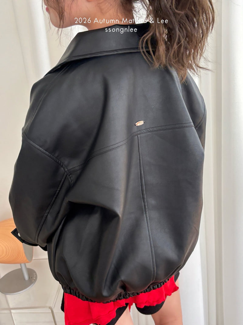 Matilda & Lee - Korean Children Fashion - #littlefashionista - Leather Blouson - 12