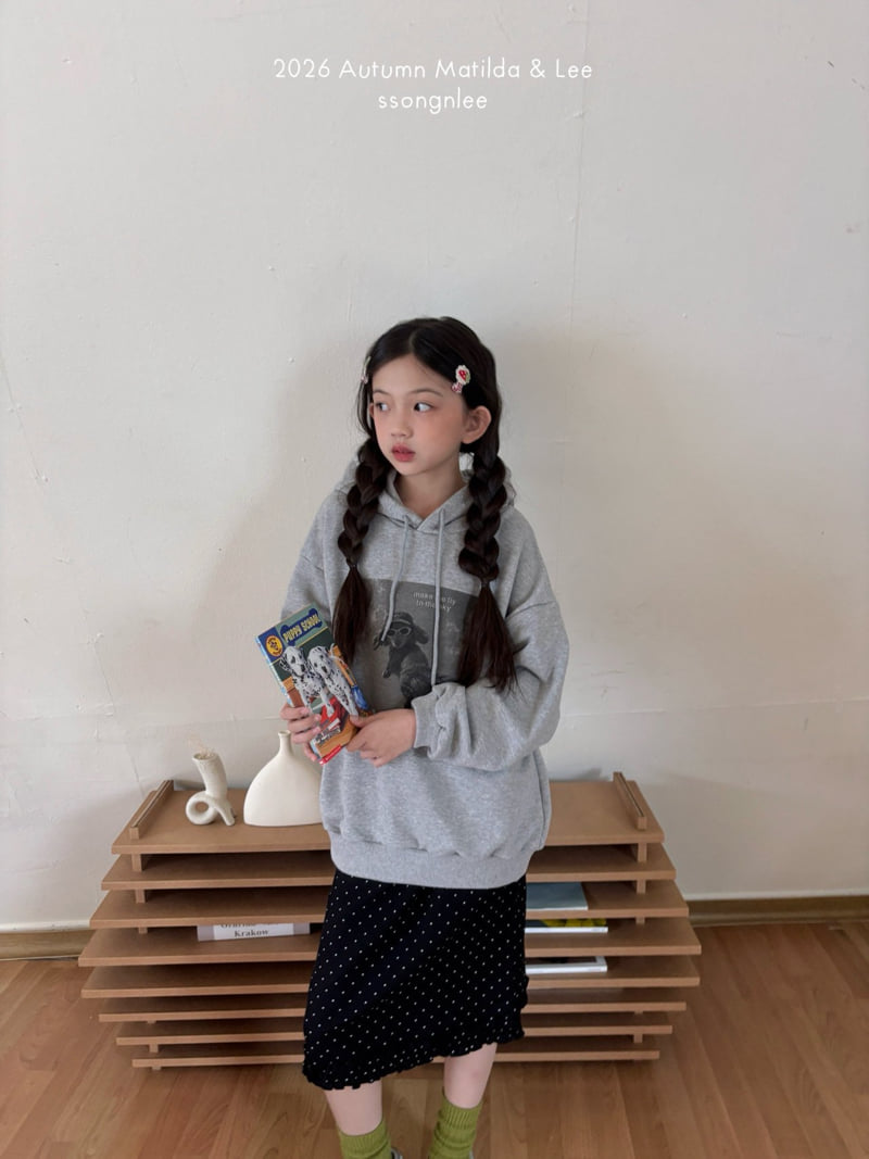 Matilda & Lee - Korean Children Fashion - #littlefashionista - Jumping Dog Hooded Tee - 10
