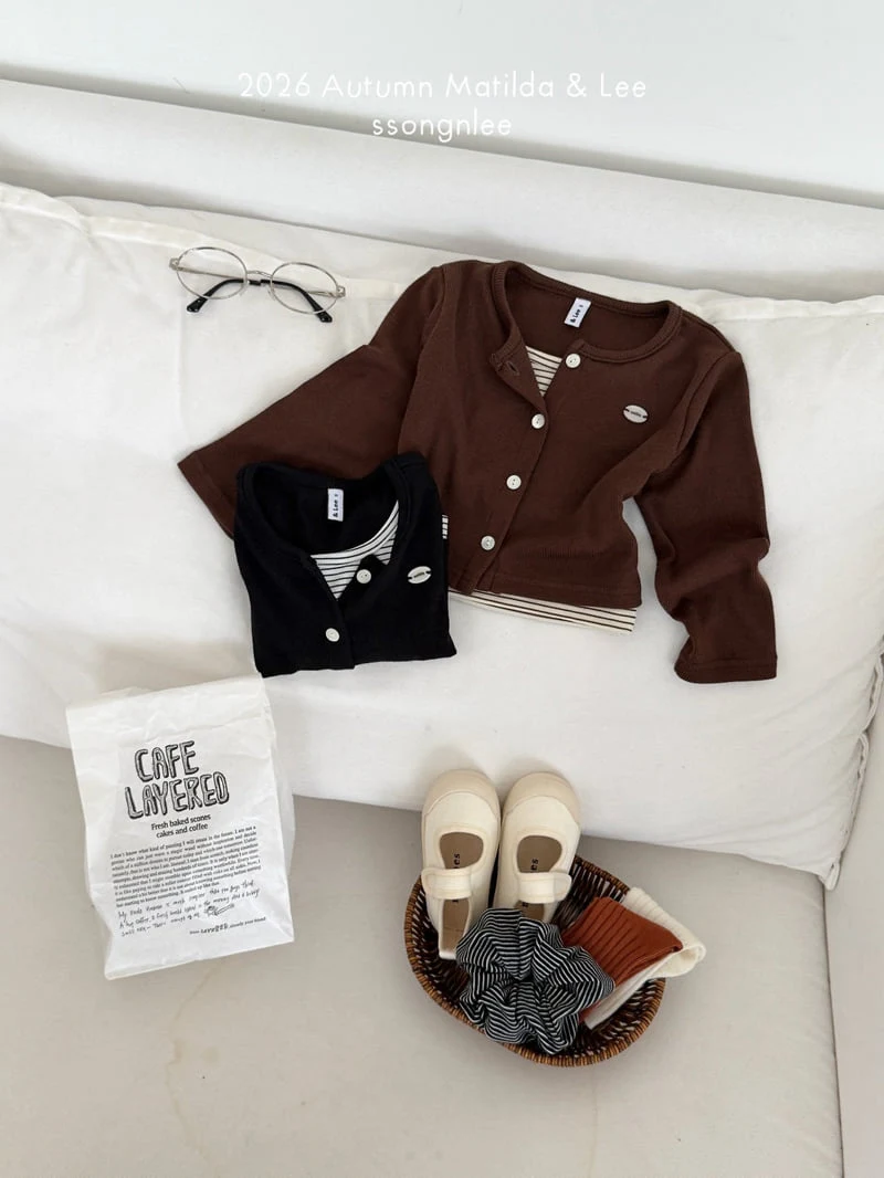 Matilda & Lee - Korean Children Fashion - #littlefashionista - Stripe Layered Cardigan - 8