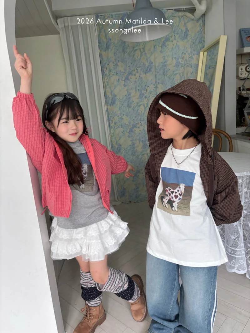 Matilda & Lee - Korean Children Fashion - #littlefashionista - Check Hooded Jacket - 7