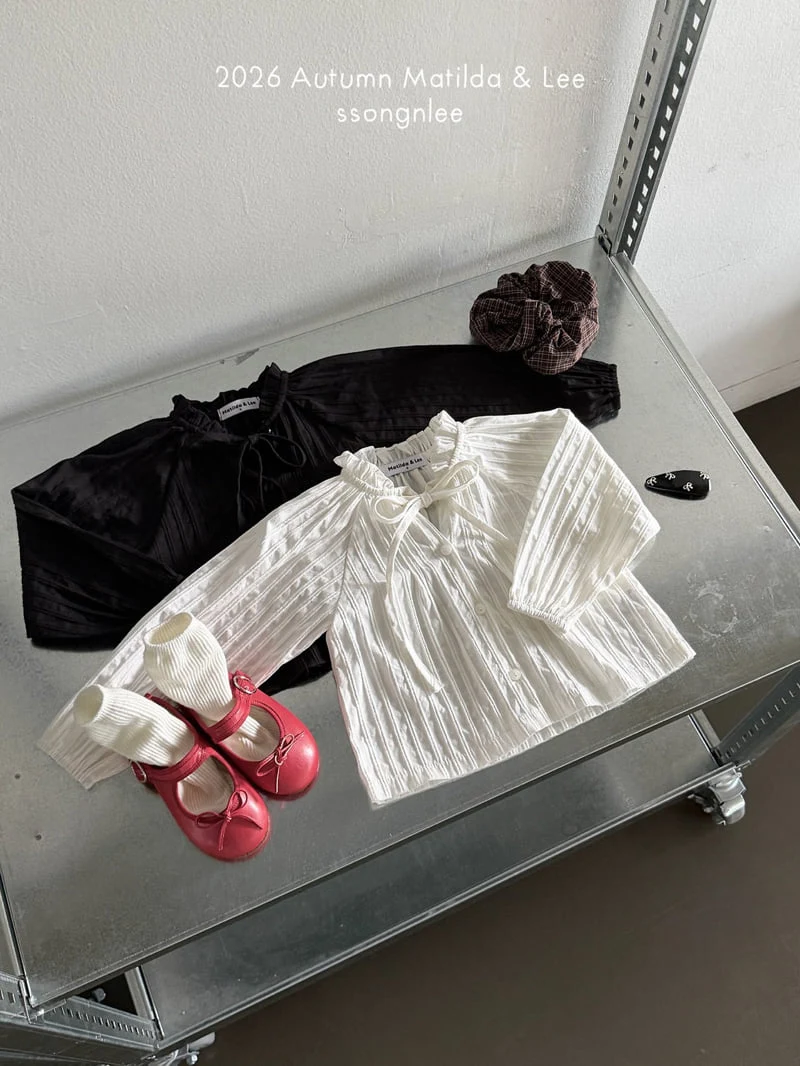 Matilda & Lee - Korean Children Fashion - #littlefashionista - Pintuck Shirring Blouse - 5