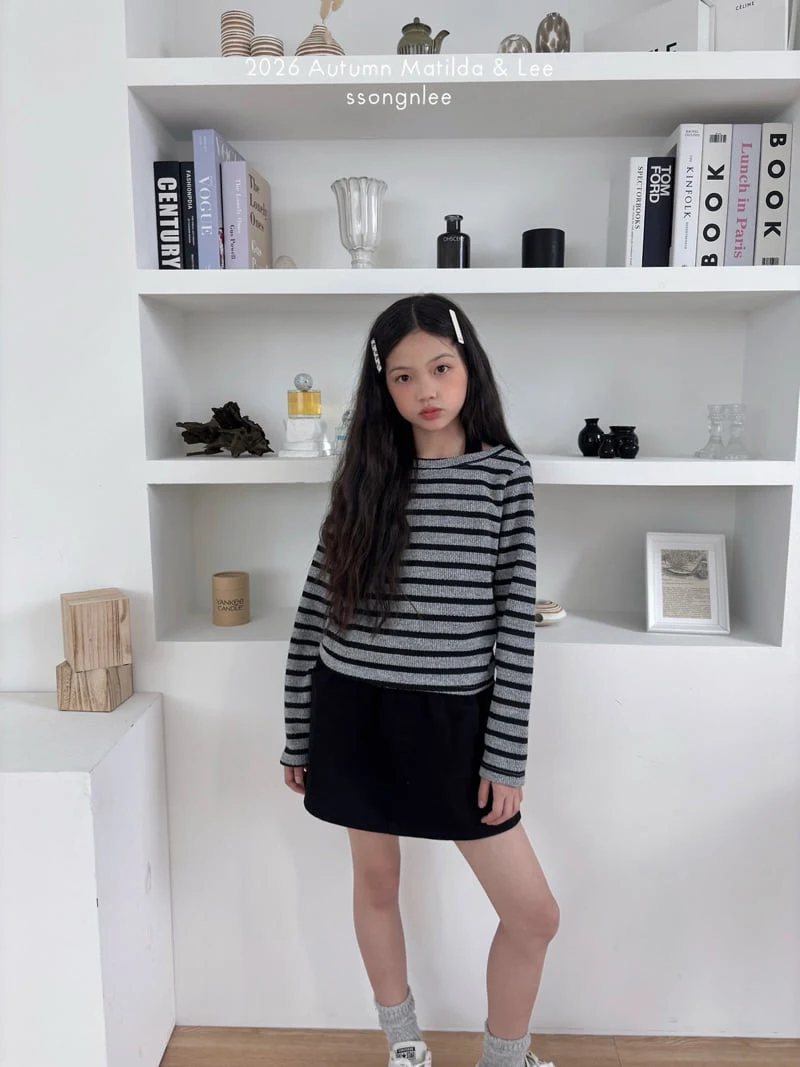 Matilda & Lee - Korean Children Fashion - #littlefashionista - Duffy Off Shoulder Tee - 12