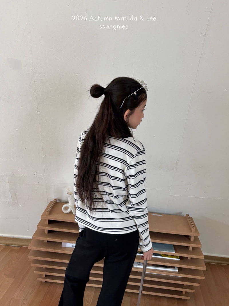 Matilda & Lee - Korean Children Fashion - #littlefashionista - Move Stripe Cardigan Set - 6