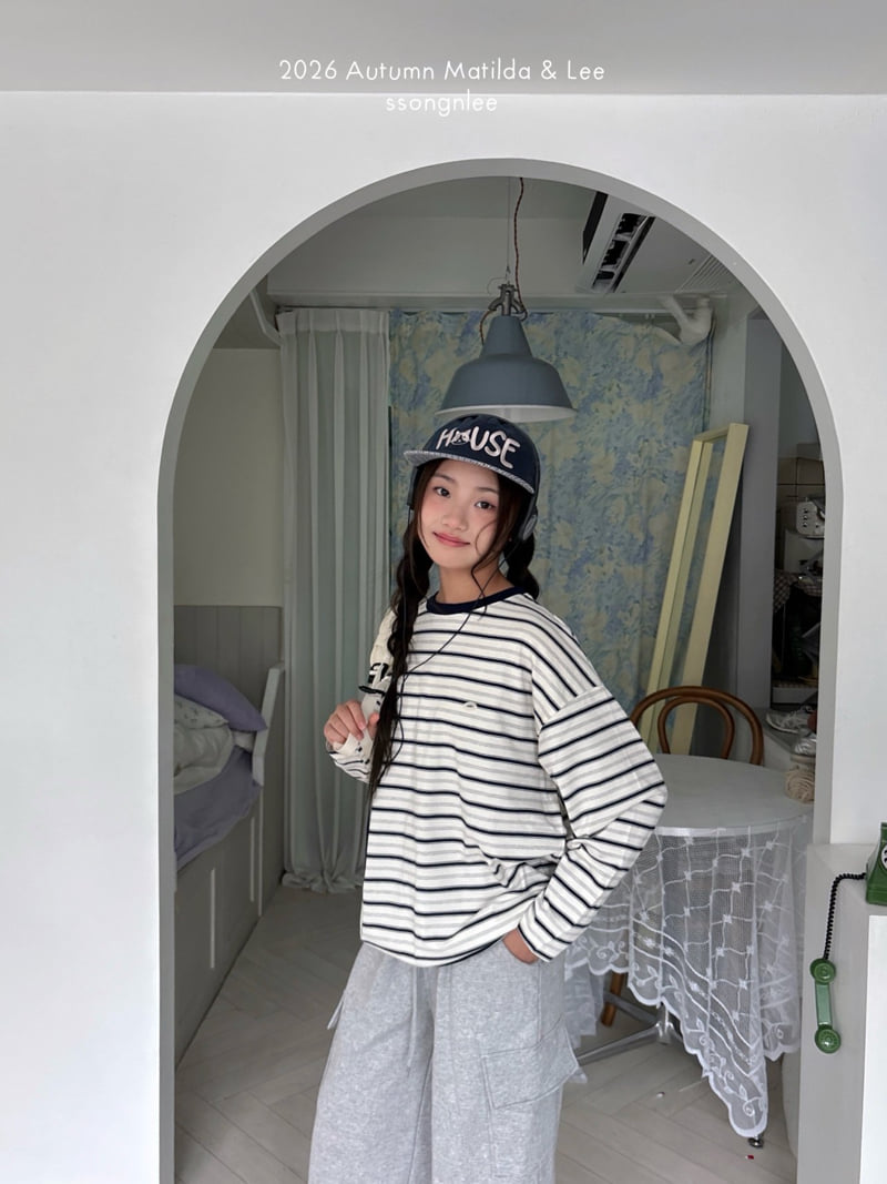 Matilda & Lee - Korean Children Fashion - #littlefashionista - Jerry Stripe Tee - 12
