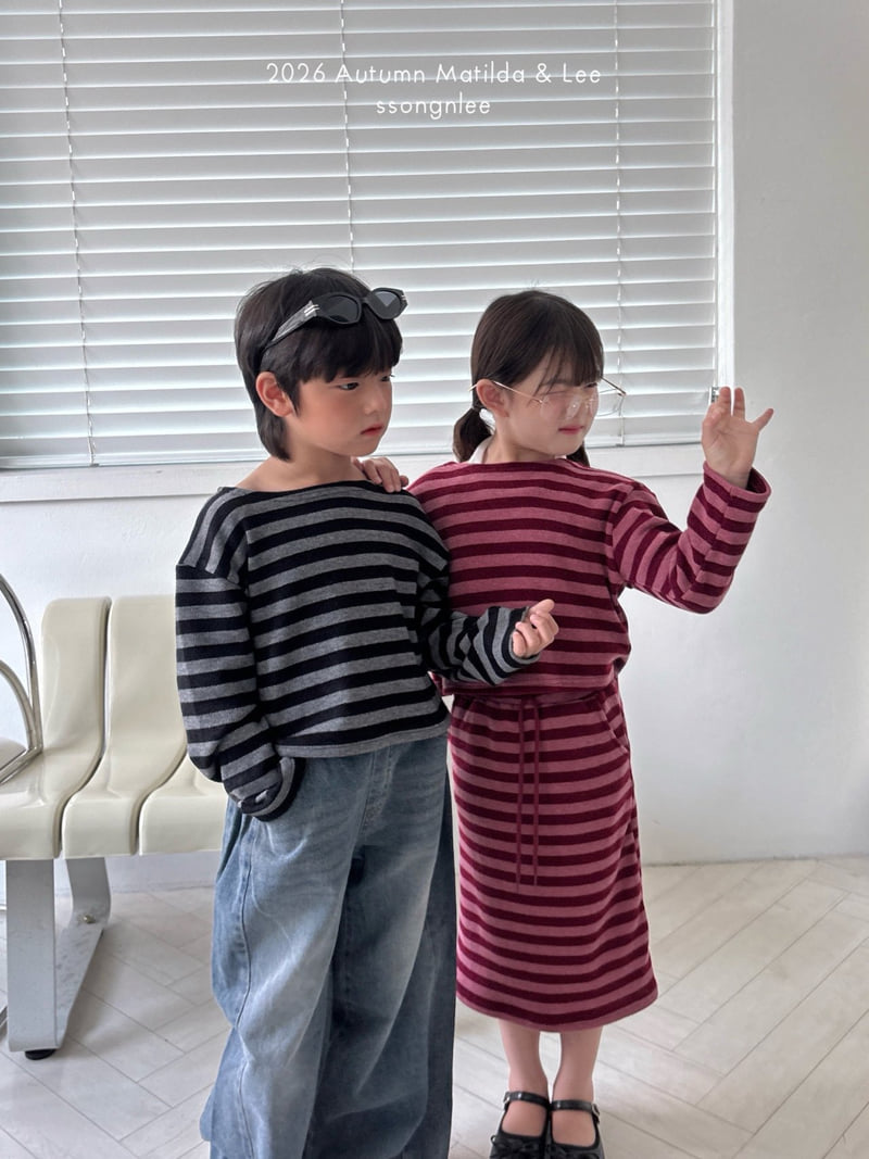 Matilda & Lee - Korean Children Fashion - #littlefashionista - Billy Off-Shoulder Tee - 7