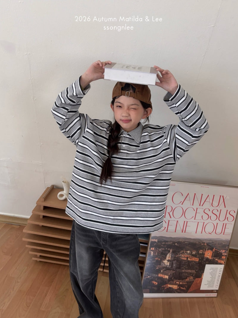 Matilda & Lee - Korean Children Fashion - #littlefashionista - Jay Collar Tee - 3