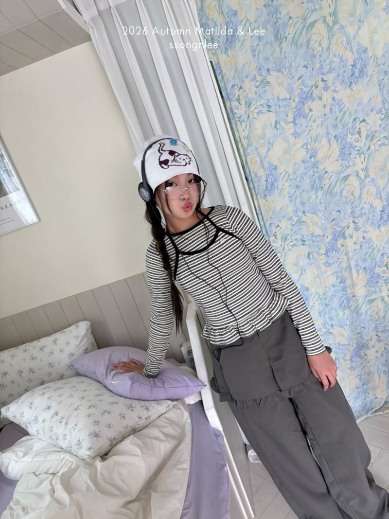 Matilda & Lee - Korean Children Fashion - #Kfashion4kids - Day Stripe Halterneck Tee - 4