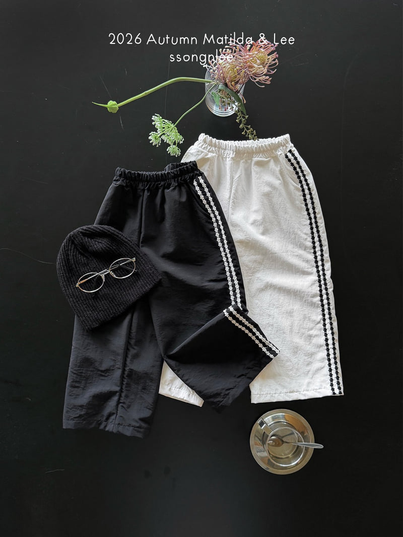 Matilda & Lee - Korean Children Fashion - #littlefashionista - Flower Line Pants - 7