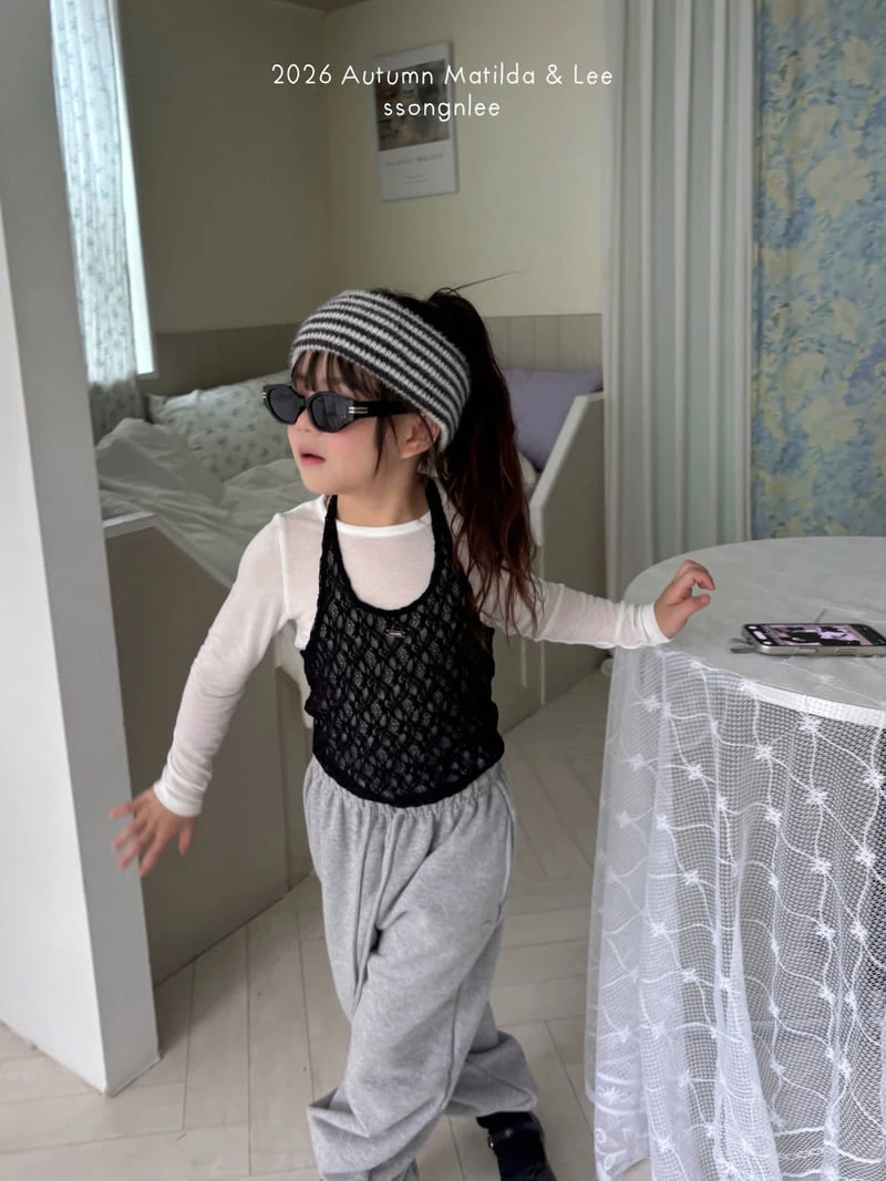 Matilda & Lee - Korean Children Fashion - #littlefashionista - Lace Halter Tee - 3