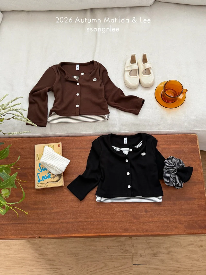 Matilda & Lee - Korean Children Fashion - #magicofchildhood - Stripe Layered Cardigan - 9