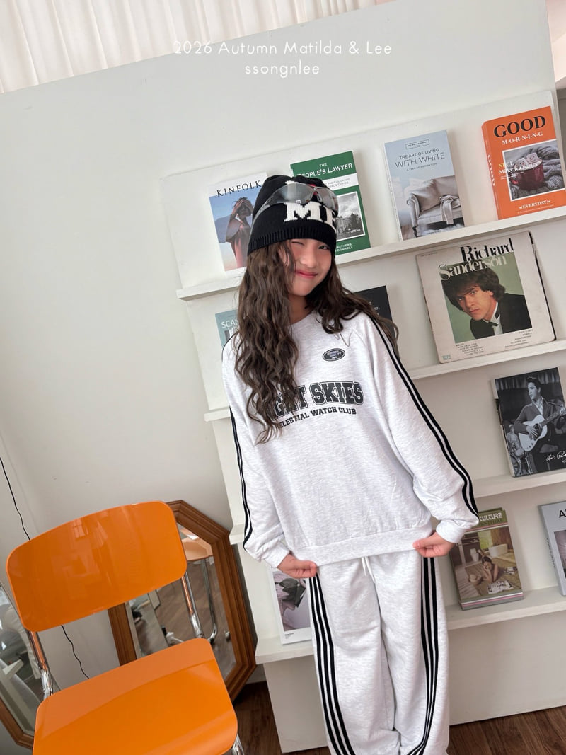 Matilda & Lee - Korean Children Fashion - #magicofchildhood - Two-Line Sweatshirt - 7