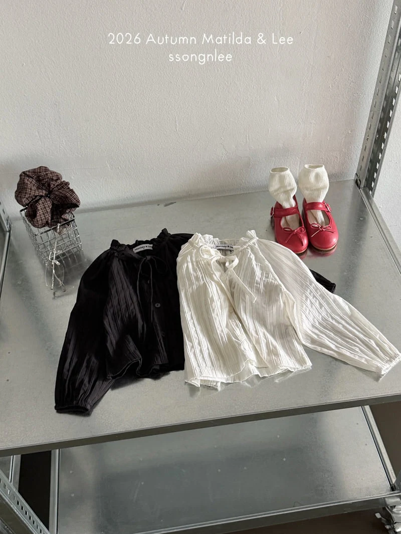 Matilda & Lee - Korean Children Fashion - #magicofchildhood - Pintuck Shirring Blouse - 6