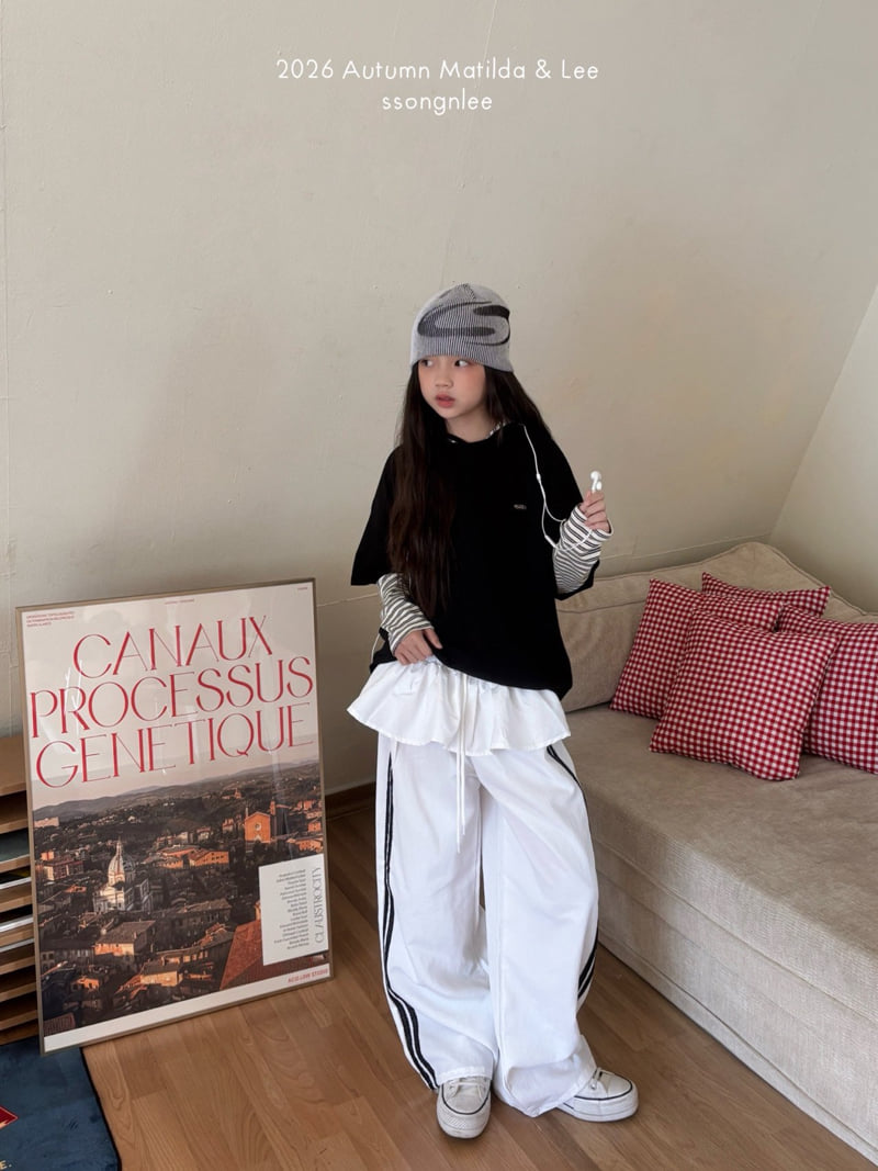 Matilda & Lee - Korean Children Fashion - #magicofchildhood - Lace Line Track Pants - 11
