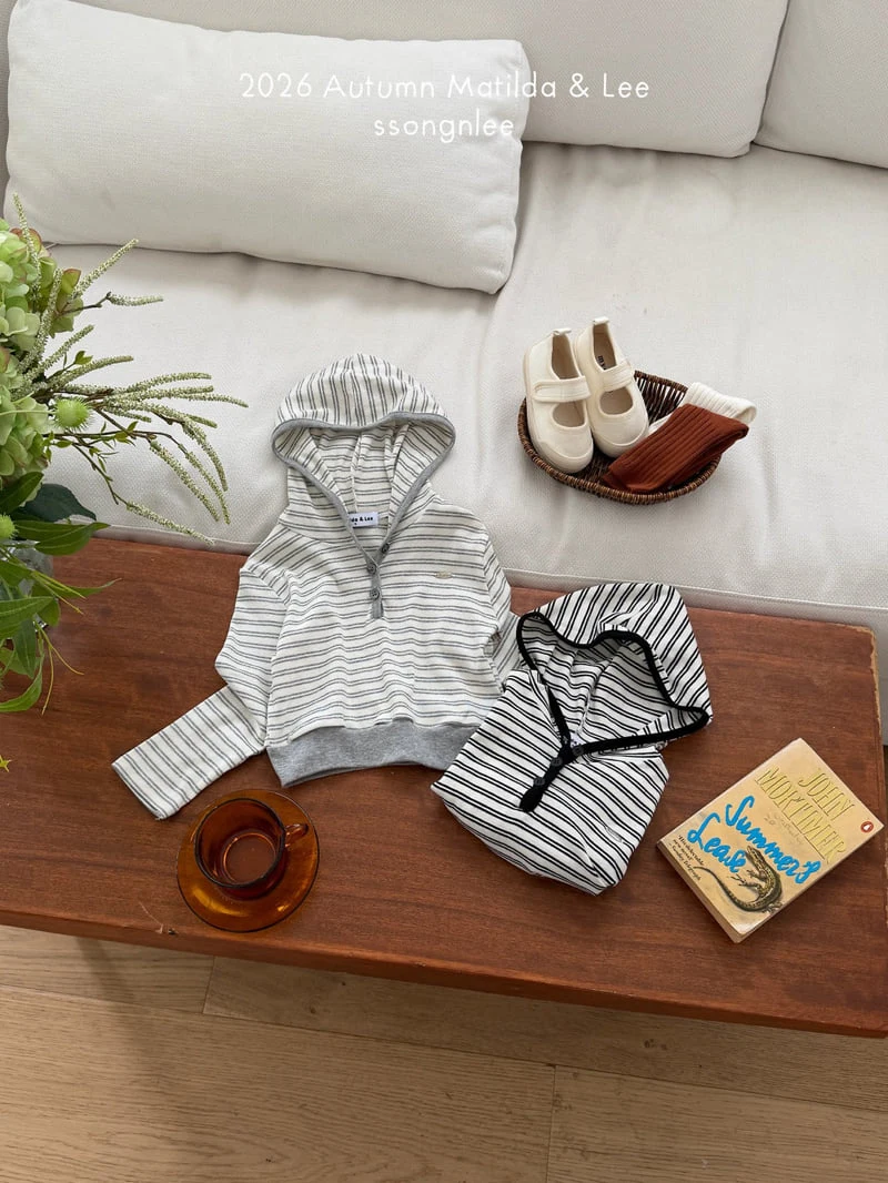 Matilda & Lee - Korean Children Fashion - #magicofchildhood - Stripe Hooded Tee - 5