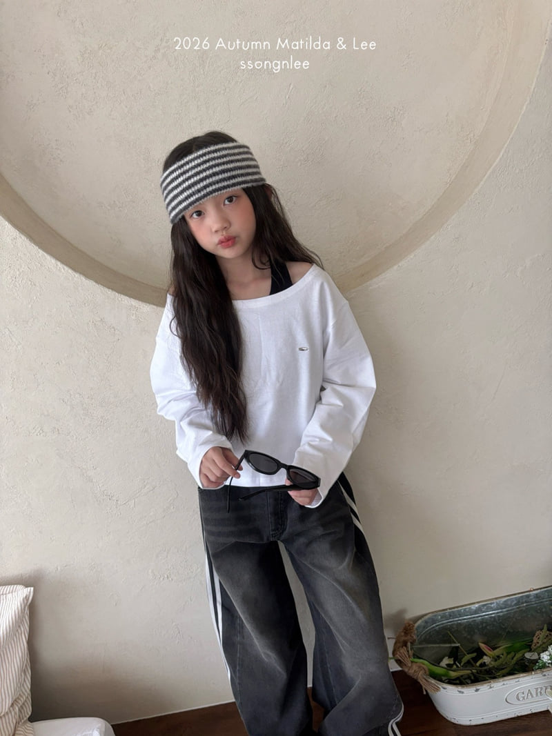 Matilda & Lee - Korean Children Fashion - #magicofchildhood - Asymmetric Off Tee